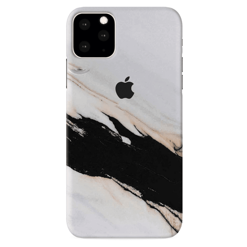 Black Patch White Marble Pattern Mobile Case Cover For Iphone 11 Pro Max