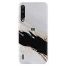 Black Patch White Marble Pattern Mobile Case Cover For Redmi A3