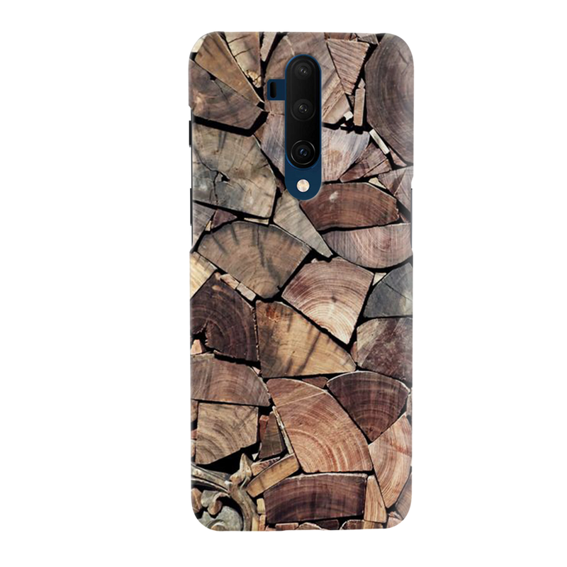 Wood Pieces Pattern Mobile Case Cover For Oneplus 7t Pro