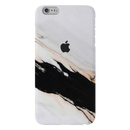 Black Patch White Marble Pattern Mobile Case Cover For Iphone 6 Plus