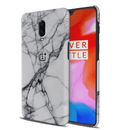 Light Grey Marble Pattern Mobile Case Cover For Oneplus 6t