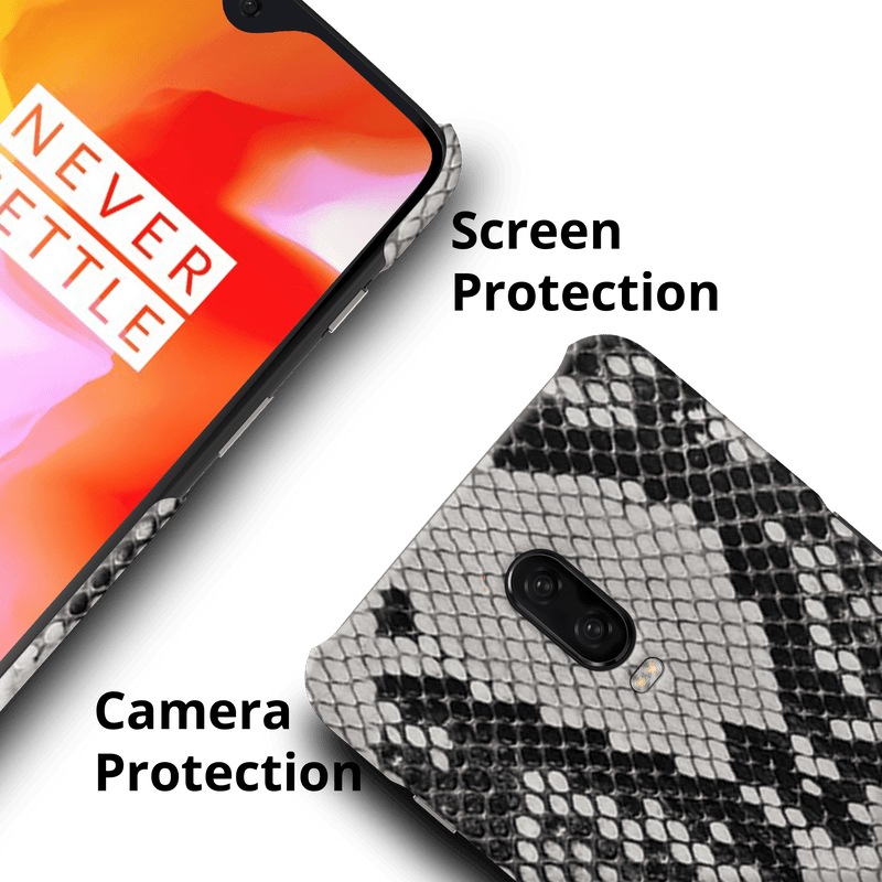 Snake Skin Pattern Mobile Case Cover For Oneplus 6t