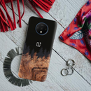 Wood Pattern With Snowflakes Pattern Mobile Case Cover For Oneplus 7t