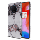 White & Black Marble Pattern Mobile Case Cover For Oneplus 7t