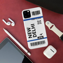 Flying to New Delhi Flight Ticket Pattern Mobile Case Cover For Iphone 11 Pro Max