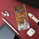 Wood Surface and Snowflakes Pattern Mobile Case Cover For Galaxy M30