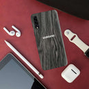 Black Wood Surface Pattern Mobile Case Cover For Galaxy A70