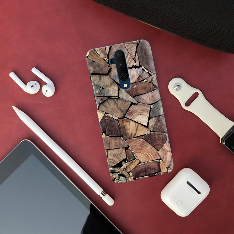 Wood Pieces Pattern Mobile Case Cover For Oneplus 7t Pro