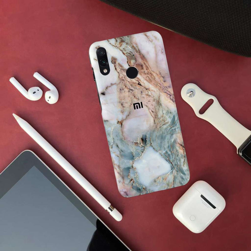 Lite Pink Marble Pattern Mobile Case Cover For Redmi Note 7 Pro