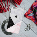 Pink Black & White Marble Pattern Mobile Case Cover For Iphone 6 Plus