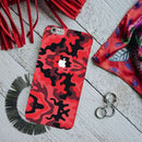 Military Red Camo Pattern Mobile Case Cover For Iphone 6 Plus