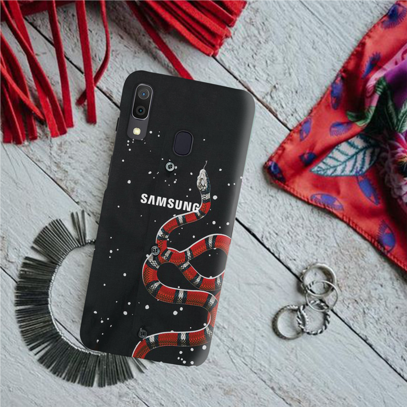 Snake in Galaxy Pattern Mobile Case Cover For Galaxy A20