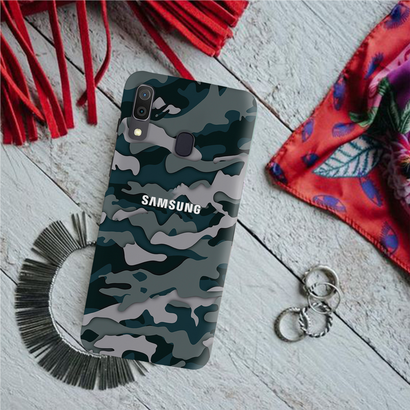 Military Camo Pattern Mobile Case Cover For Galaxy A20