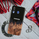 Wood Pattern With Snowflakes Pattern Mobile Case Cover For Galaxy M30