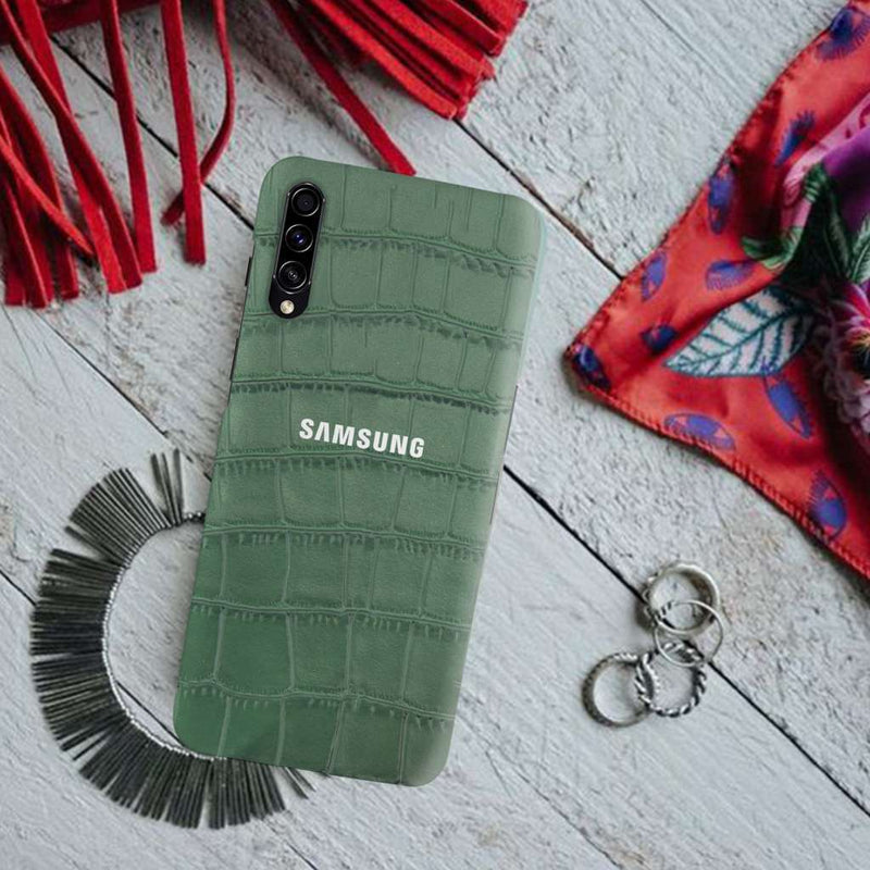 Green Boxes Pattern Mobile Case Cover For Galaxy A30S