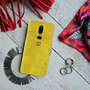 Yellow Paper Pattern Mobile Case Cover For Oneplus 6