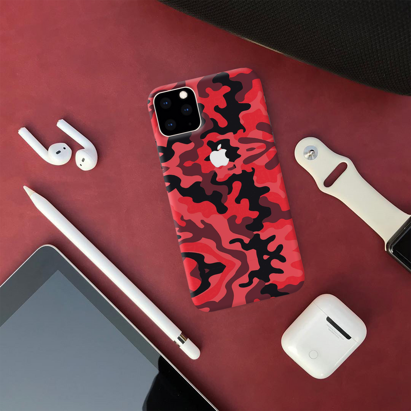 Military Red Camo Pattern Mobile Case Cover For Iphone 11 Pro Max