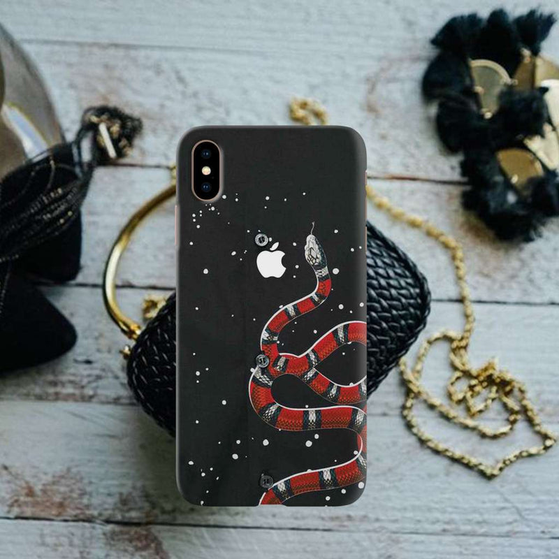 Snake in Galaxy Pattern Mobile Case Cover For Iphone XS MAX